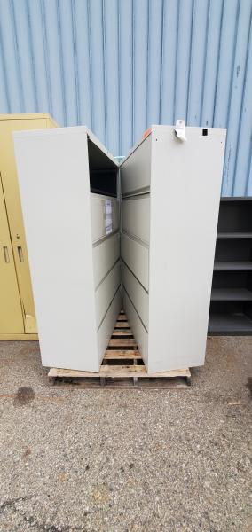 2 Used Lateral File Cabinets, 65"x18"x42"