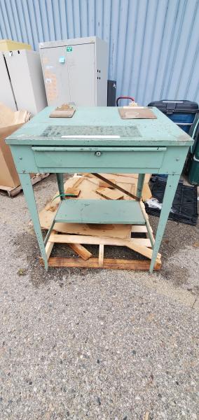 Lot of 2 Metal Workstations.