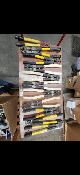 1 Lot of 12 Various Cuttting Crimping Hand Tools. untested