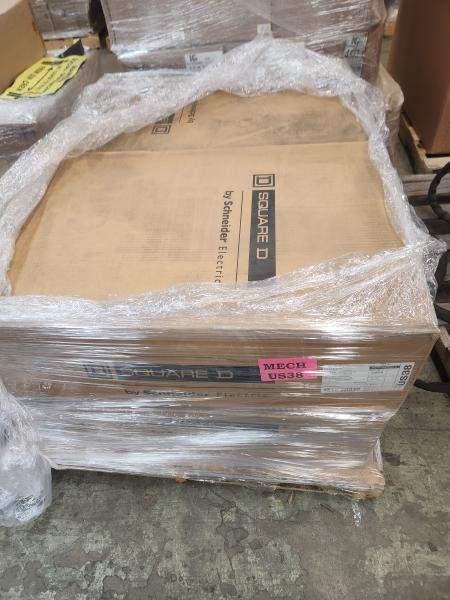 1 pallet of 4 Square D Enclosures, Receiving Panel(US38) New in Box. 