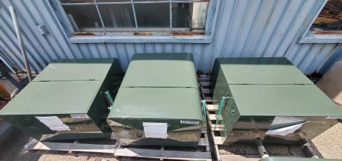 Lot of 3 Pad Mount 25KVA Transformers, Single Phase - Image 1