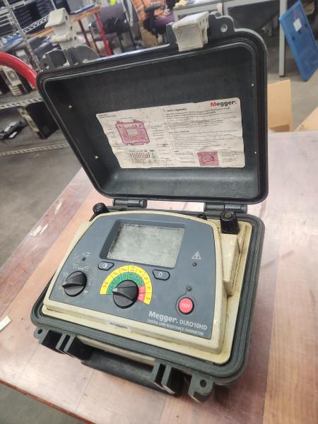 Lot of 1 Used Megger DLRO10HD Digital Low Resistance Ohmmeter