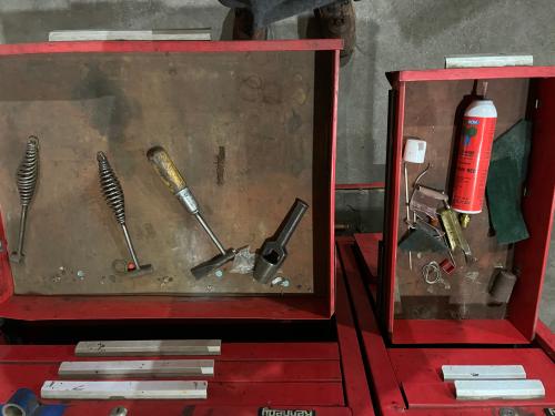 Used Kennedy Tool Chest Rolling Cart Tools Included- Rough Shape - Image 5