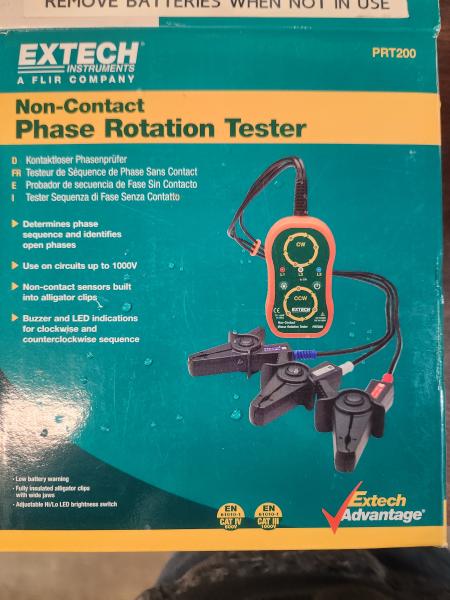 1 Extech Non-Contact Phase Rotation Tester