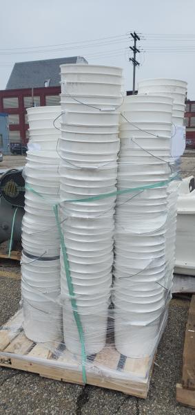 Lot of 60 Used 5 Gallon Buckets- No Lids