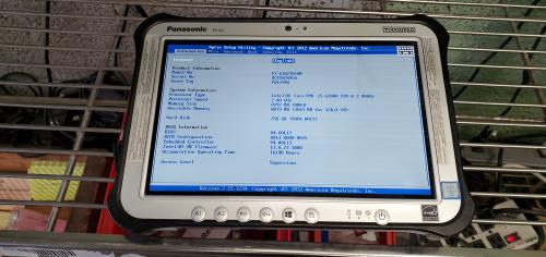 Lot of 175 Panasonic ToughPad FZ-G1, Ruggedized Tablet. The following specs are general, not all machines have the same exact specs: Intel Core i5-6300 CPU @ 2.4 Ghz, 8 Gb DDR3 RAM,  256 GB SATA HDD. Chargers Not Included. No Operating System Installed. - Image 1