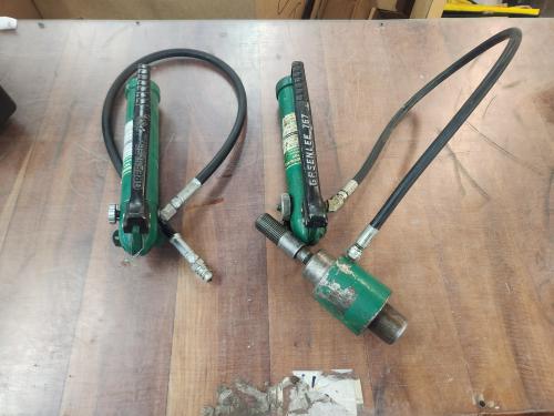 Lot of 3 Greenlee 767. Hydraulic Hand Pumps.