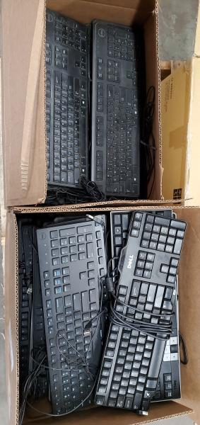 Lot of 60 Used Dell Wired Keyboards. 