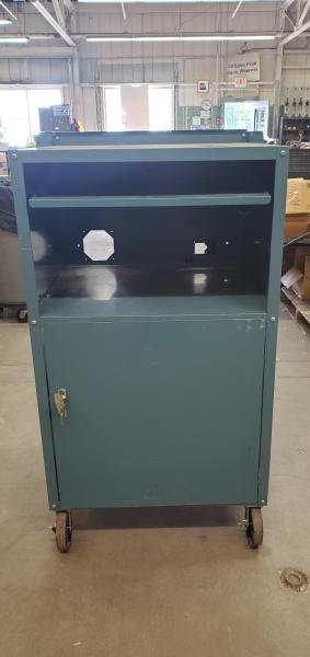 Used Metal Rolling Computer Station- 47"x27"x24"