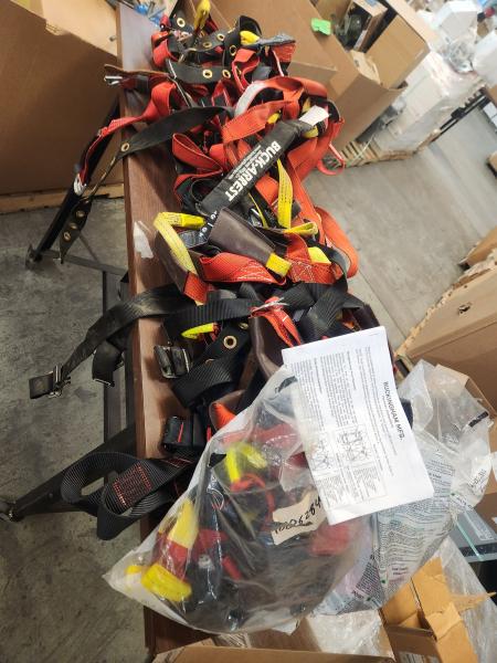  Lot of 15 Used Climbing Harnesses, Untested, Not Certified for Re-use