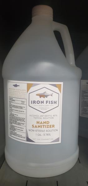 3x 1 Gallon Jugs of Iron Fish Hand Sanitizer.