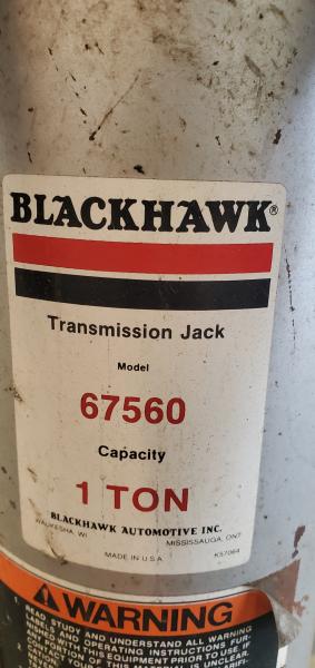 Used Blackhawk 67560 1 Ton Transmission Jack. - Image 2