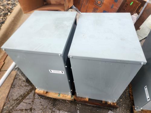 Lot of 2 Used Square D Insulated Transformer, One Single Phase, One 3 Phase Unknown Working Condition