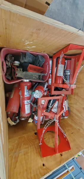 Lot of Used Expired Fire Extinguishers/Parts, Untested. - Image 1