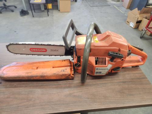 1 Used Husqvarna 55 Air Injection 16" Chainsaw, Untested, Unknown Working Condition