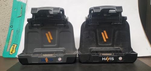 Pallet of 50 Used Havis DS-PAN-721 and 701 Mobile Docks.  20 Power Supplies Included. - Image 1