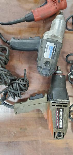 Lot of 6 Used Corded Electric Drills. - Image 2