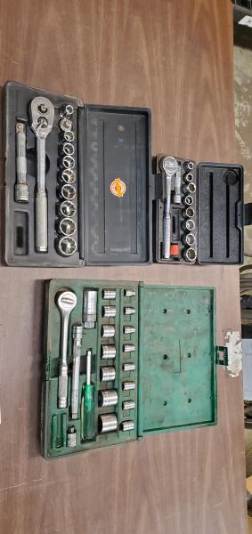 3 Used Socket Sets. - Image 1