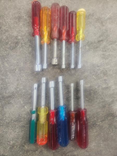 Lot of 12 Various Used Nut Drivers