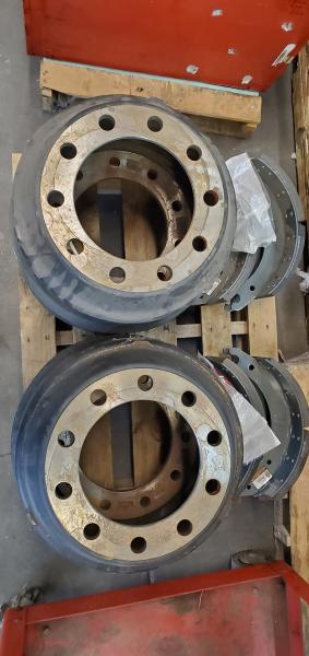 Lot of Brake Pads and Brake Drums. 16.5 x 7. - Image 1