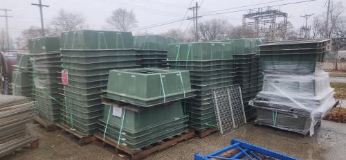 Lot of 180 NEW Fiberglass Transformer Box Pad. 47"x53""