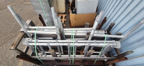 1 pallet of Used Werner Aluminum Scaffolding, No Info Available