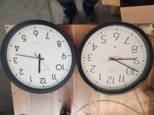 Lot of 8 Used Wall Clocks, Untested