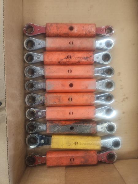 Lot of 10 Used Wrench's, 1/2" x 9/16"