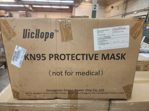 1 Box of NEW KN95 Protective Masks, Box Contains 1000 Masks.