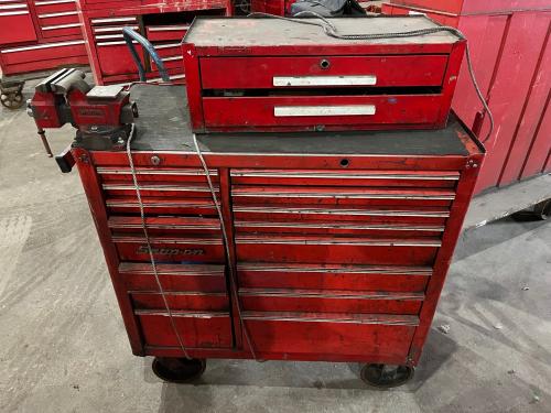 Snap-On Toolbox with vice and tools