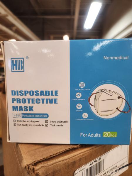 Lot of 13 Boxes of 20 NEW HB disposable Porotective Masks