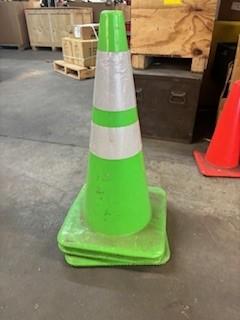 Green Traffic Cones