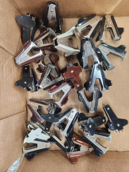 Various Used Staple Removers