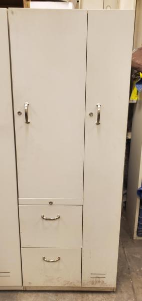 Used Wardrobe Cabinet- 24" wide, 66" tall, 24" deep. NO KEYS