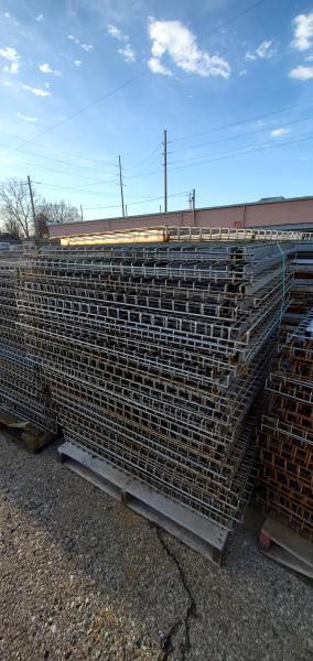 Used Pallet Racking Grating- 37"x44", 8 Pallets, Aprox. 36 Grates per Pallet.