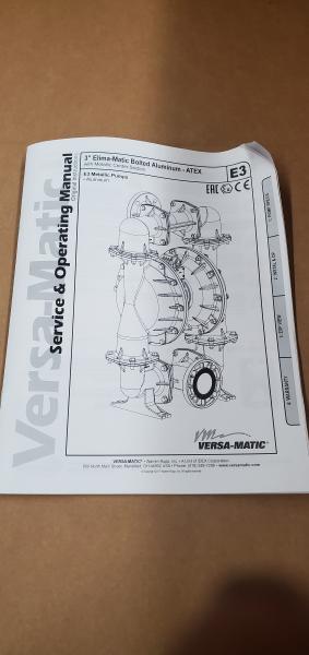 Lot of 4 New Versa-Matic Double Diaphram Pump, 3"