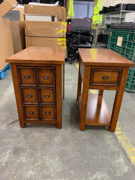 Lot of 2 Wood End Tables