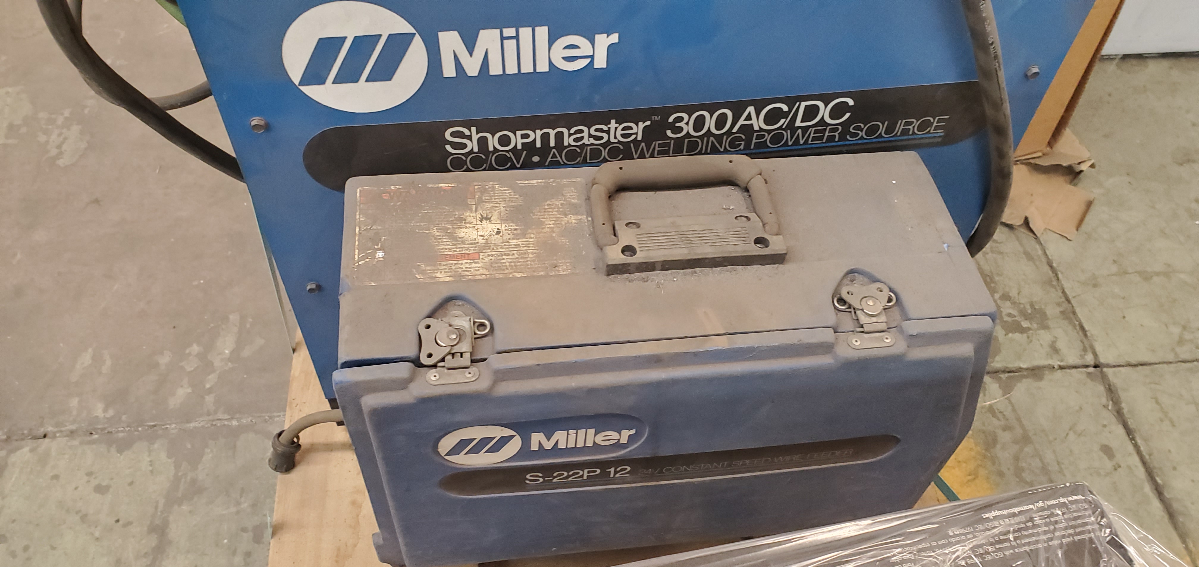 1 Used Miller Shopmaster 300 AC/DC Welding Power Source and 1 Miller S ...